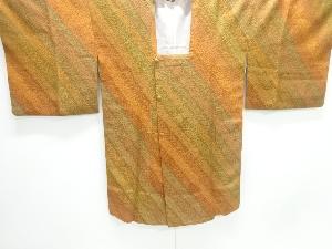 斜め縞模様織出しロング道行コート